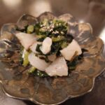 野沢菜と白身